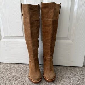 Michael Kors Tan Suede Knee high Boots